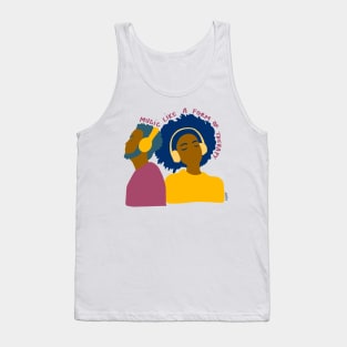 Music therapy - Mustard Tank Top